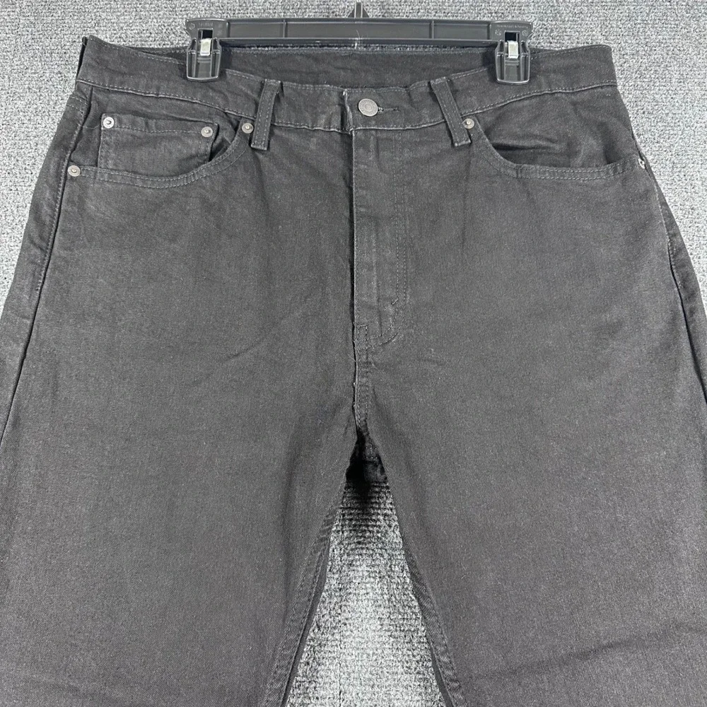 Levi's 505 Jeans Mens 36x29 W36 L29 Black Regular Fit Straight Leg Denim